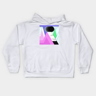 Geometric Landscape Kids Hoodie